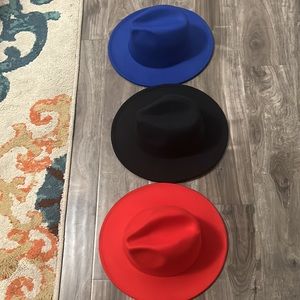 3 wide brim hats